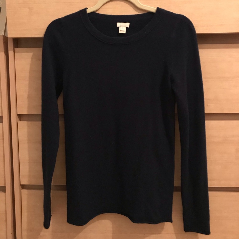 100% cashmere crew neck sweater